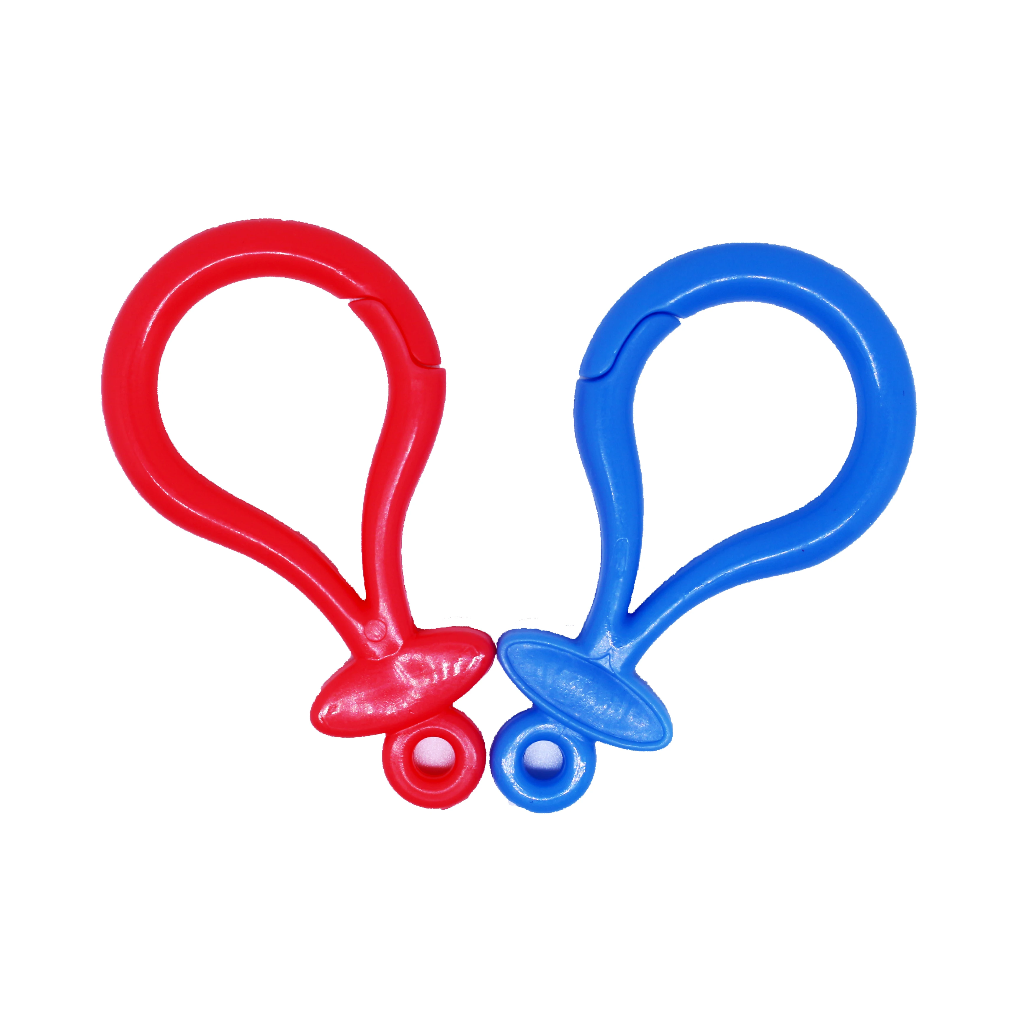 Colorful Spring Clips Key chain Plastic Gourd Buckle Accessories Key Chain Snap Hook Ring Bulb Buckles