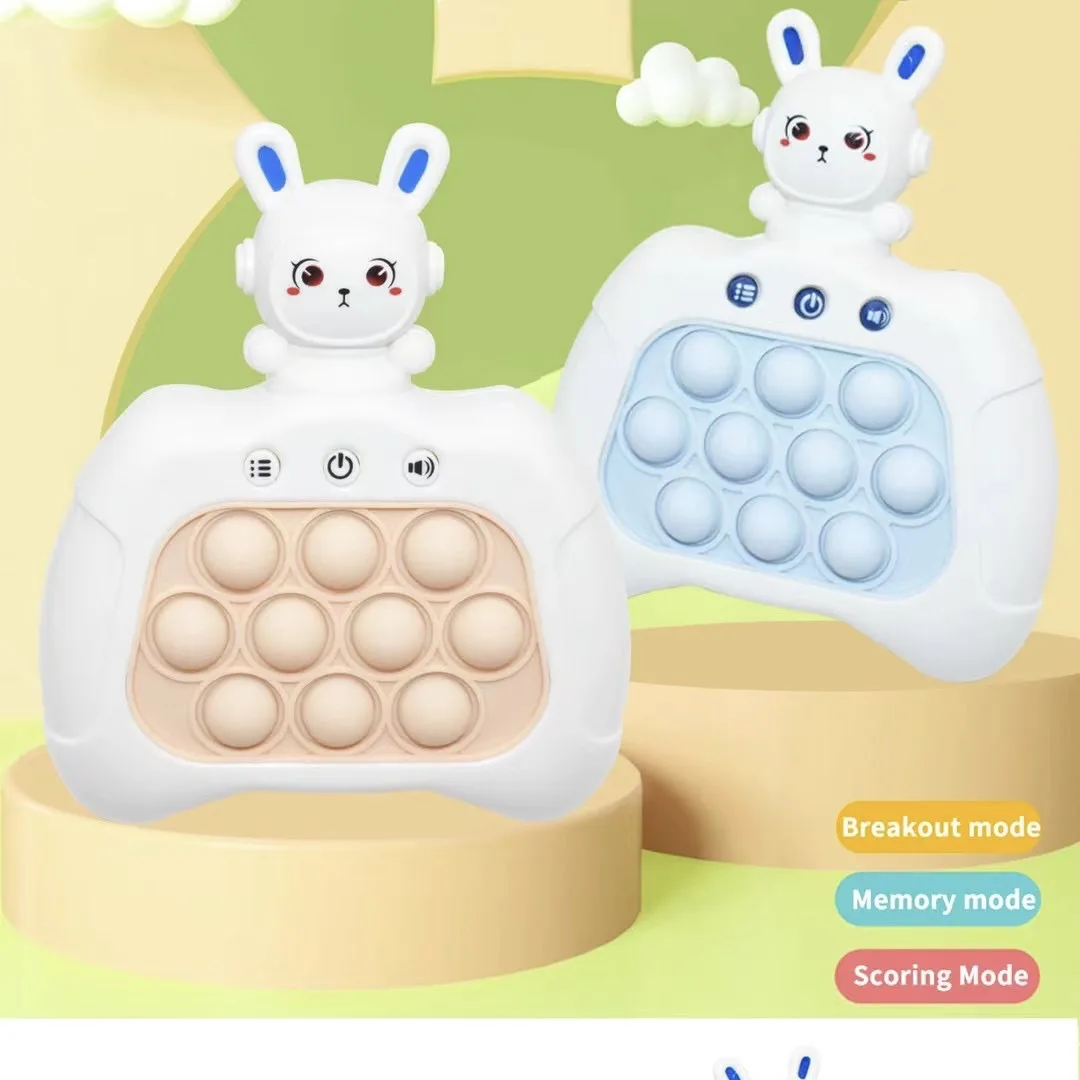 Yeahgo Quick Push Bubble Competitive Game Console Series Fidget Toy Speed Pop Light Up Fast Electronic Bubble Pop Puzzle Game