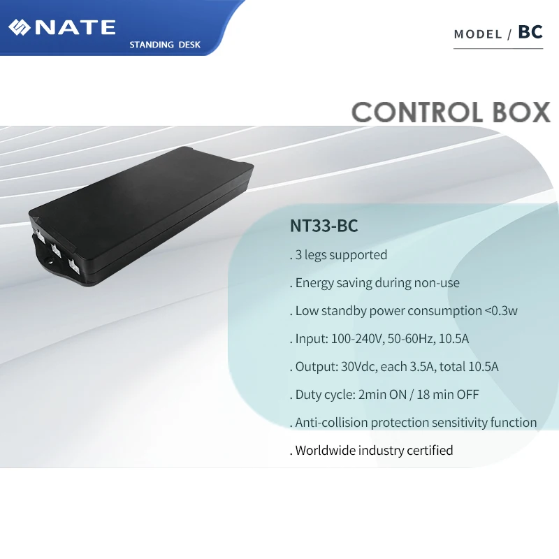 BD Office Adjustable Height Sit Stand Up Desk Accessory  Power Control Box For Electric Height Adjustable Standing Desk Frame