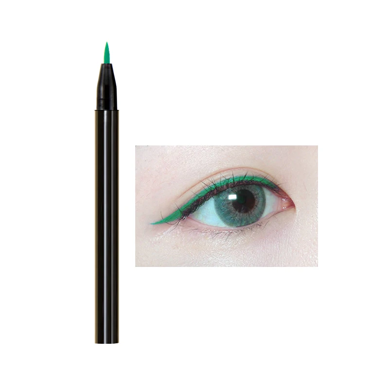 
8color fluorescent eyeliner long-lasting quick drying colorful eyeliner makeup highlight new 