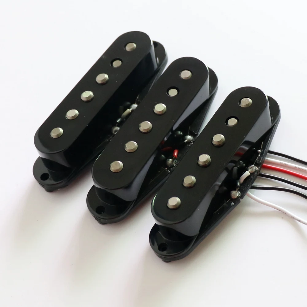 Wholesale Donlis DS24 1set Single Coil ST Electric Guitar Pickups with Chamfered Alnico 2 Rods
