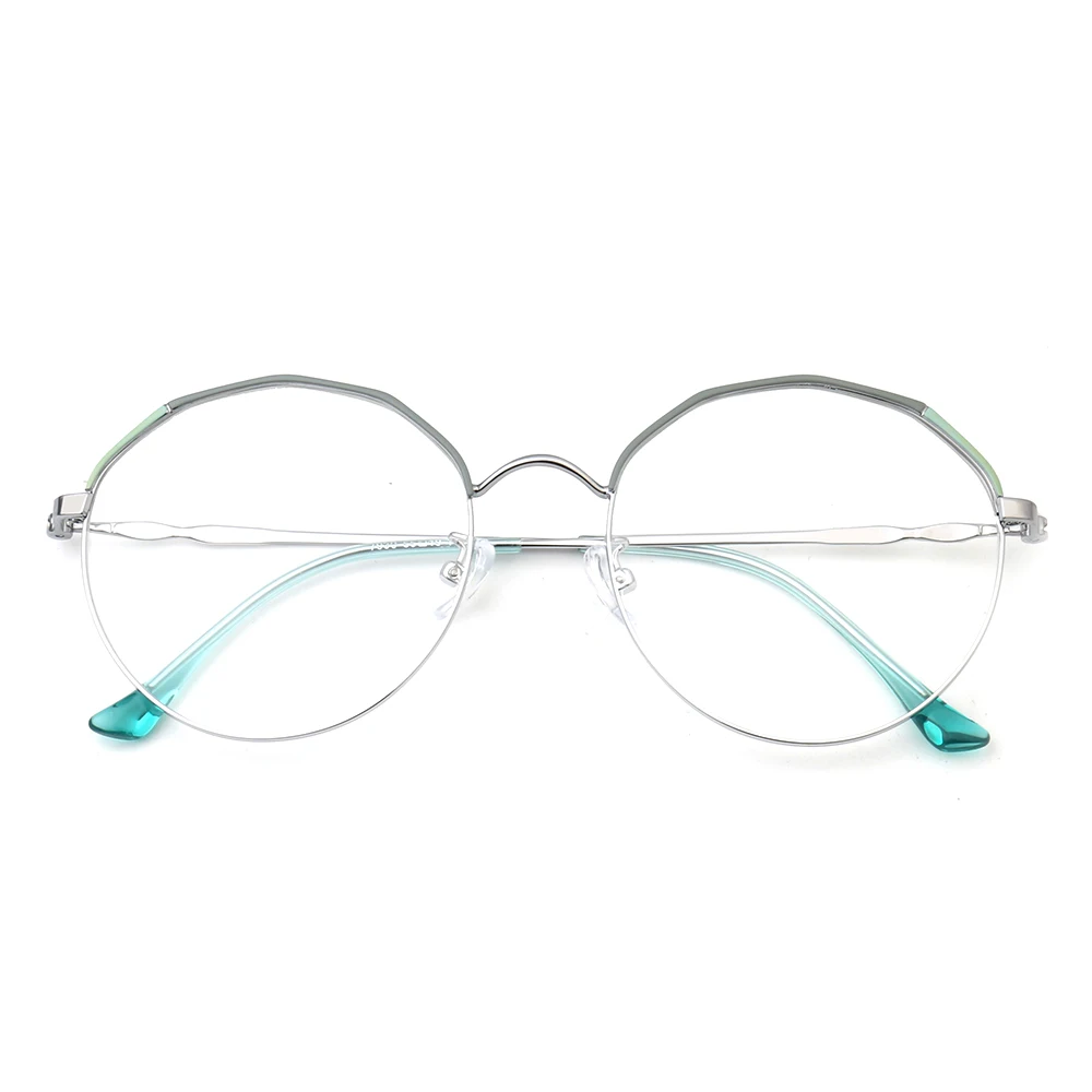 2021 New wholesale colorful stainless steel optical frames blue light blocking glasses fashion myopia reading glasses 7930