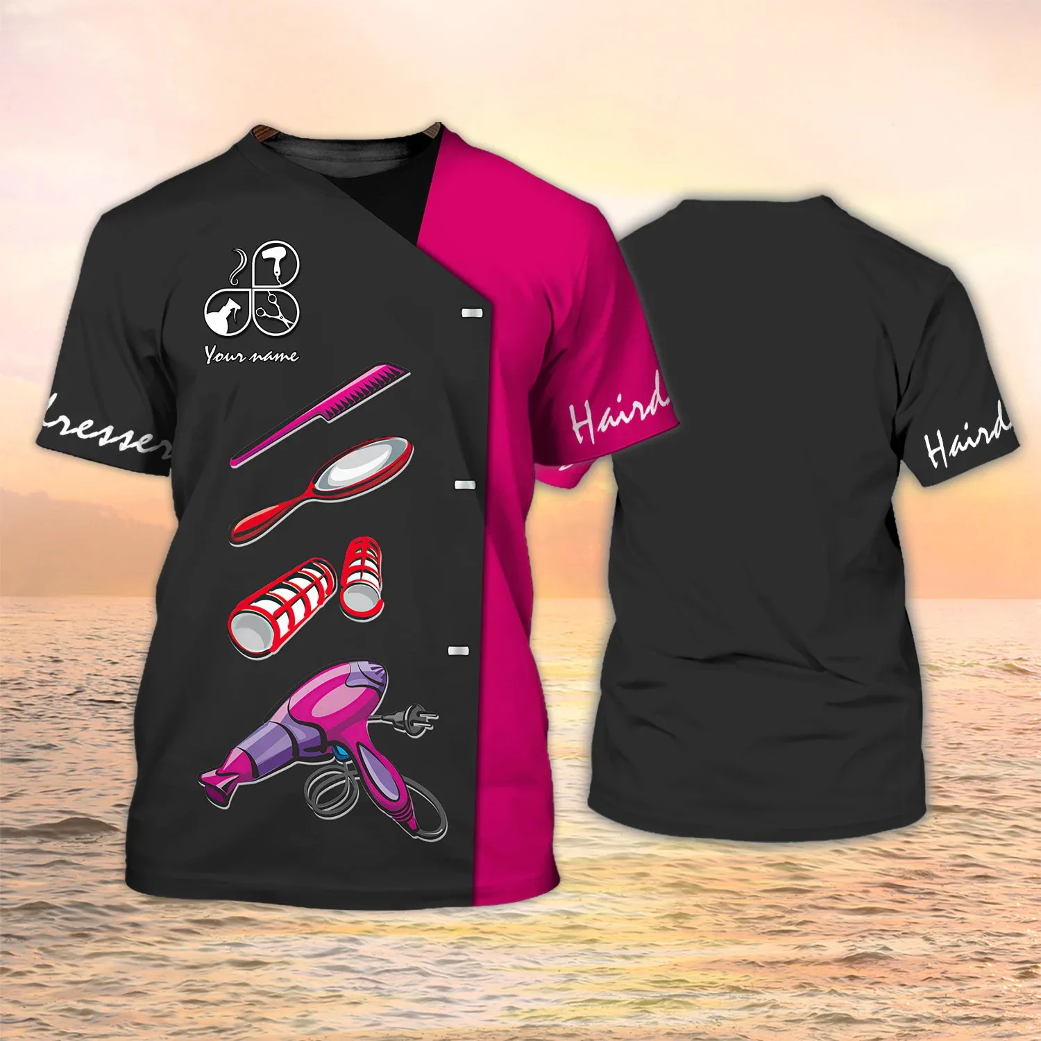Low Moq Barber Short Sleeve Shirt Lightweight Barber Shirt /custom Made Barber Love T-shirts Available In Different Colors