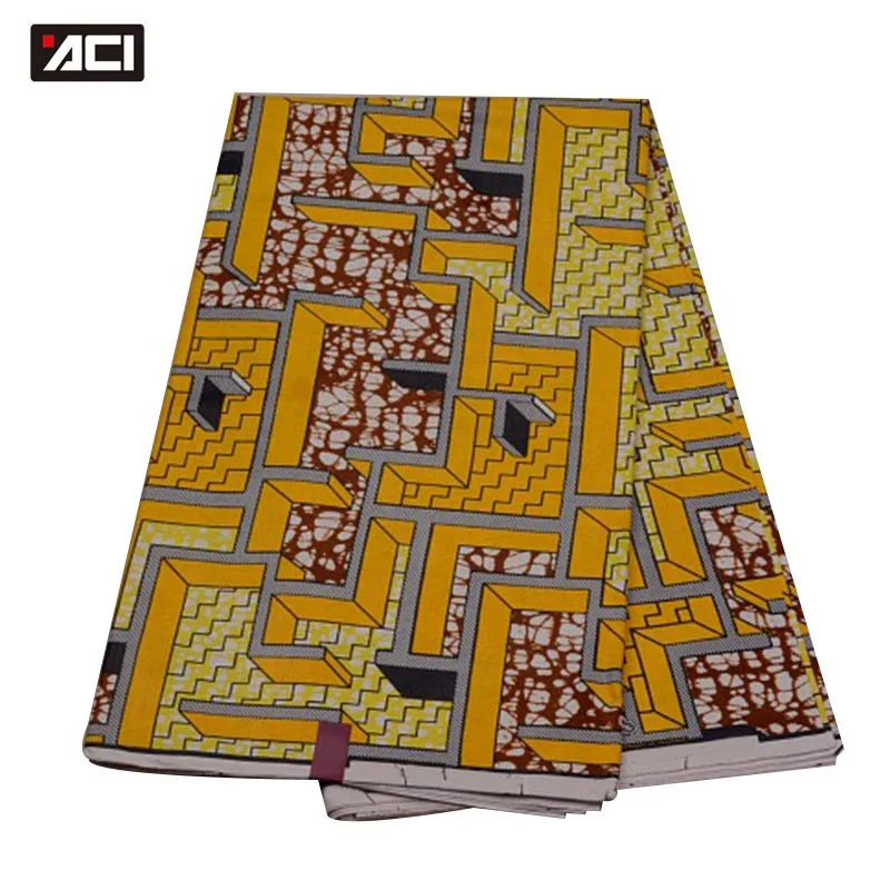 ACI Products co. ltd реальные воск ткань Африканский Воск принты Гана Tissu африкен Нигерия батик из
