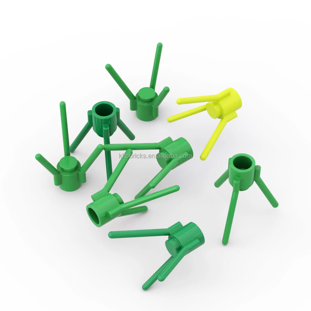 1kg Plant Flower Stem with Stud and 3 Stems Classic building blocks No.3741 Construction DIY TOYS C