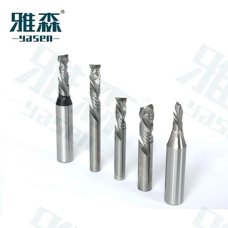 Solid Carbide Compression Bits with Teeth UP and DOWN Cut for woodworking smooth