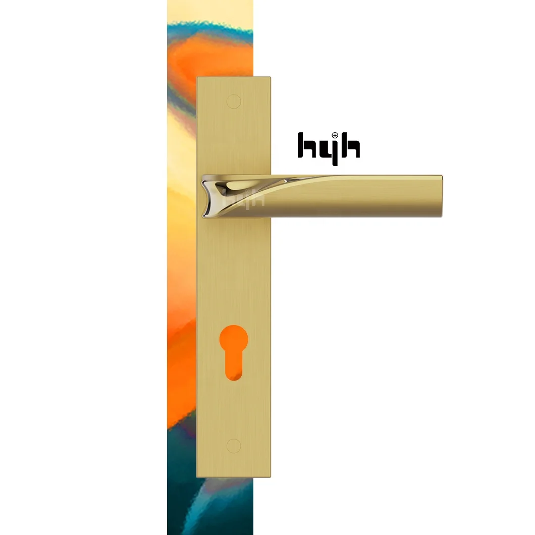 Guangdong-hyh hardware Rose 85mm Hotel Locks/lever Door Handle