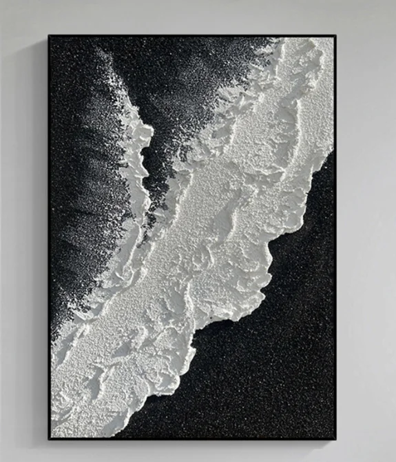 Modern oil paintings art star sea hand-painted texture oil painting for living room background wall and entryway decoration