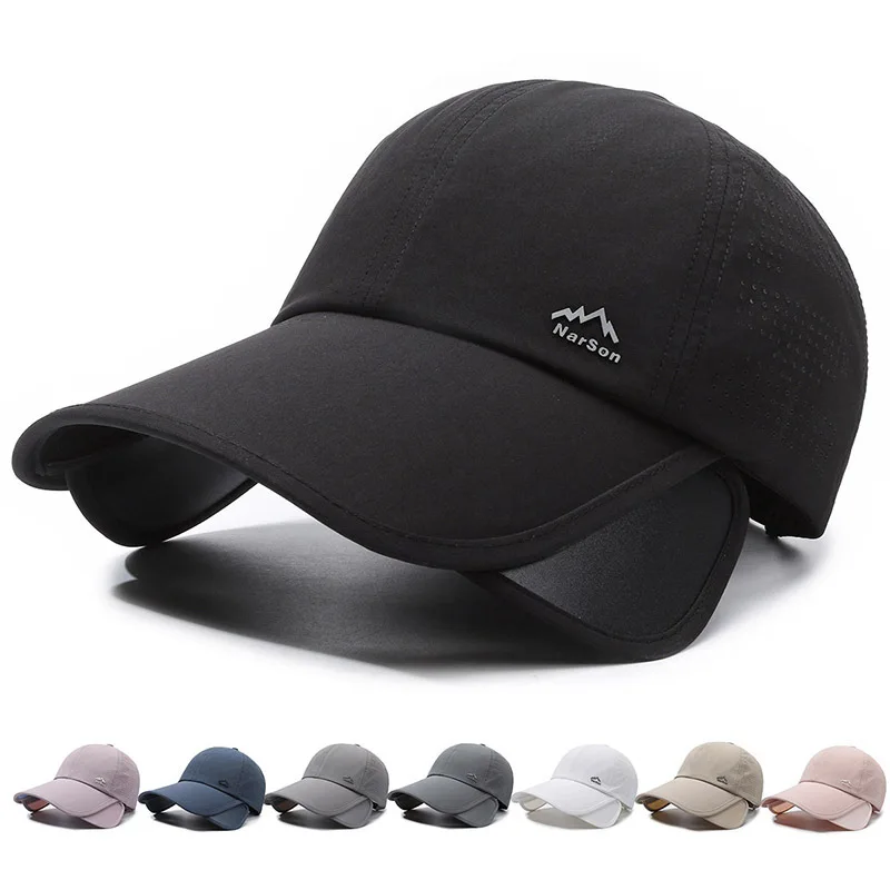 3D Embroidery Breathable Punched Peaked Travel Cap Quick-Drying Full Mesh Baseball Cap