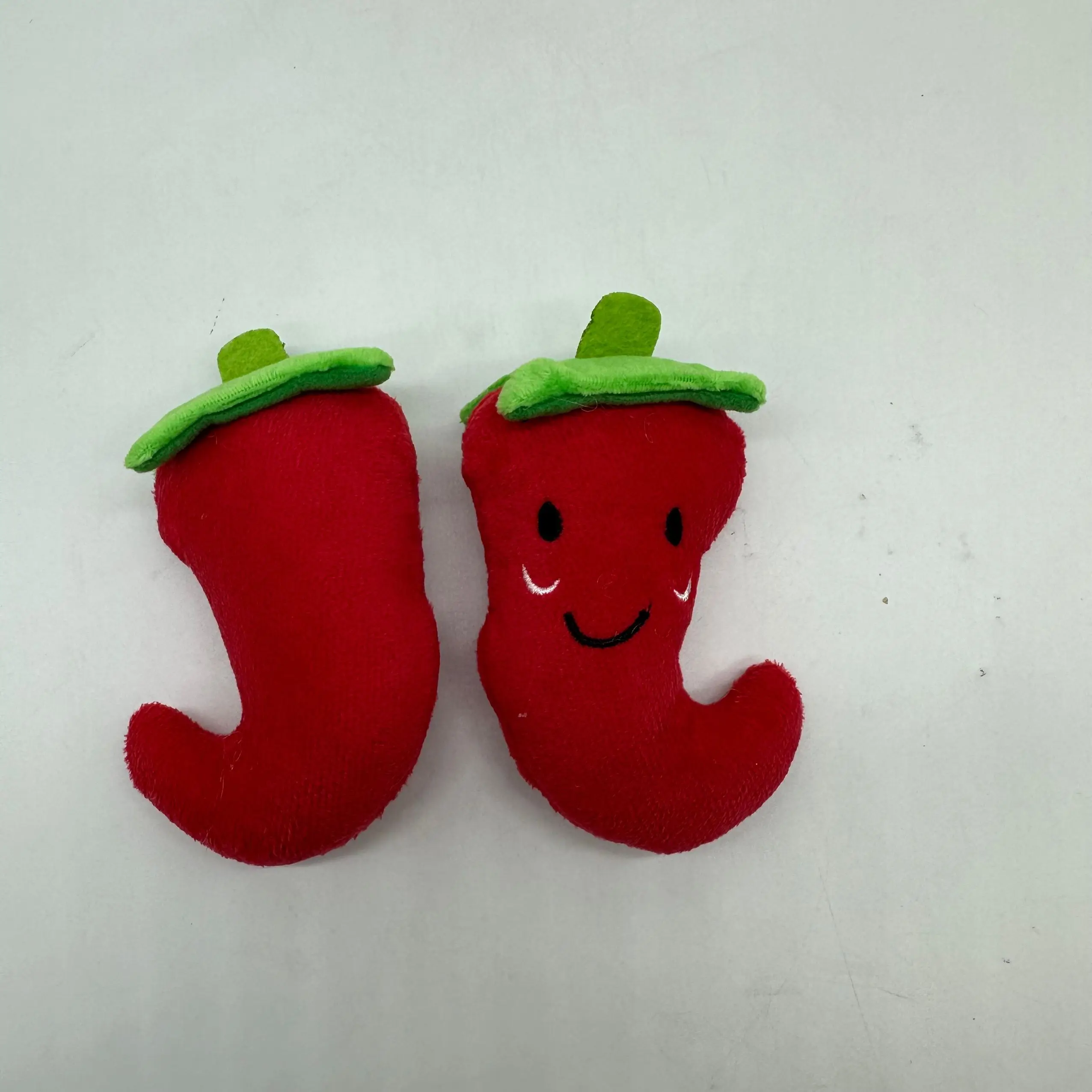 Wholesale Custom Little Pepper Soft Stuffed Plush Dog Toys Squeaky Pet Toy