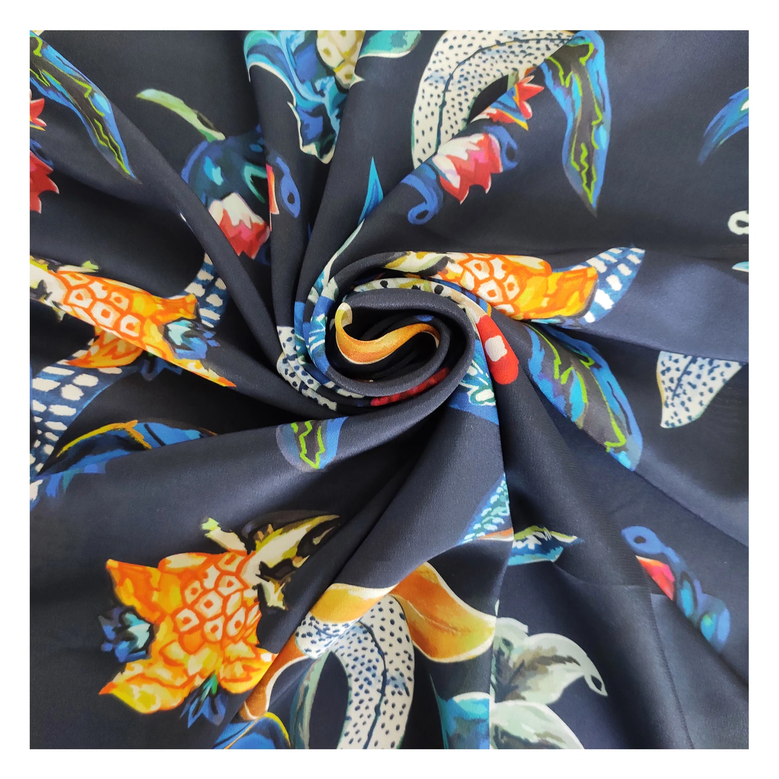 Шелковая ткань Жоржетта лучшего качества, шелковая ткань