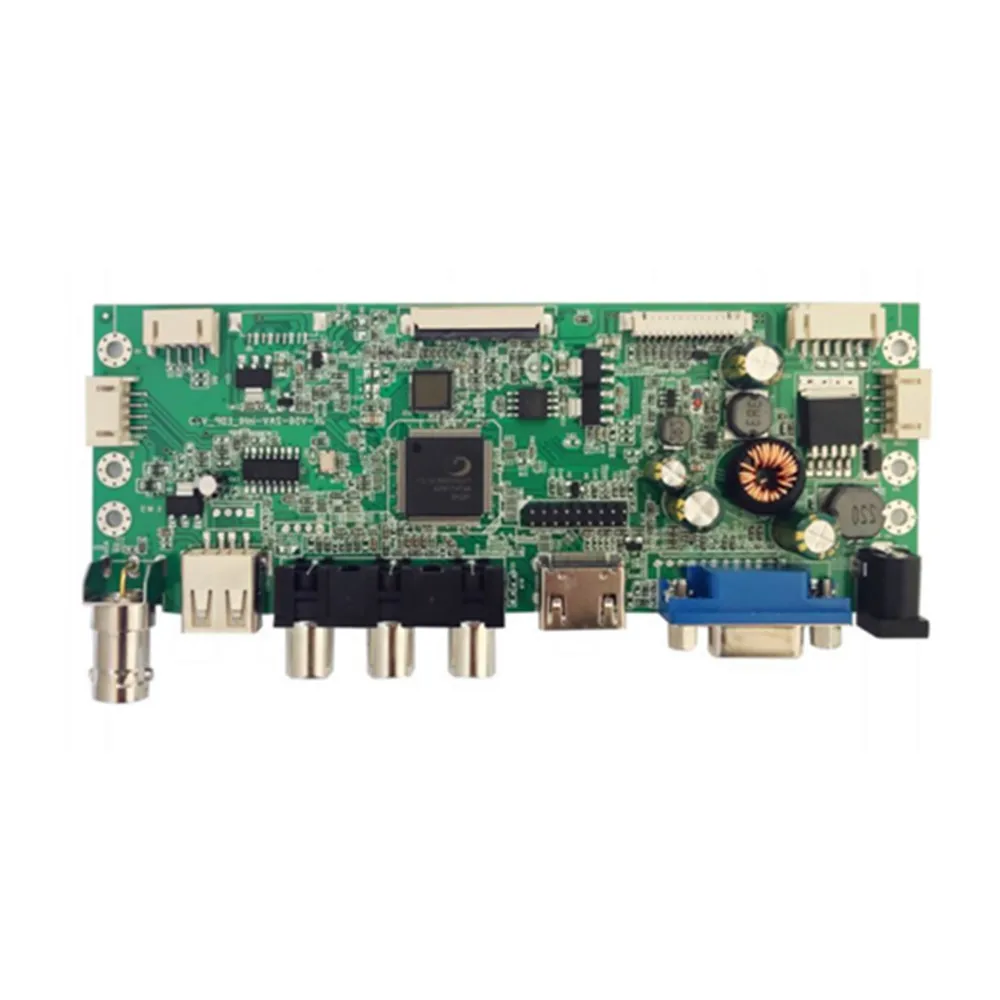 lcd edp screen monitor  controller board with USB HDMI VGA AV*2*CVBS Type C  wide power supply voltage  9~32V for any LCD size
