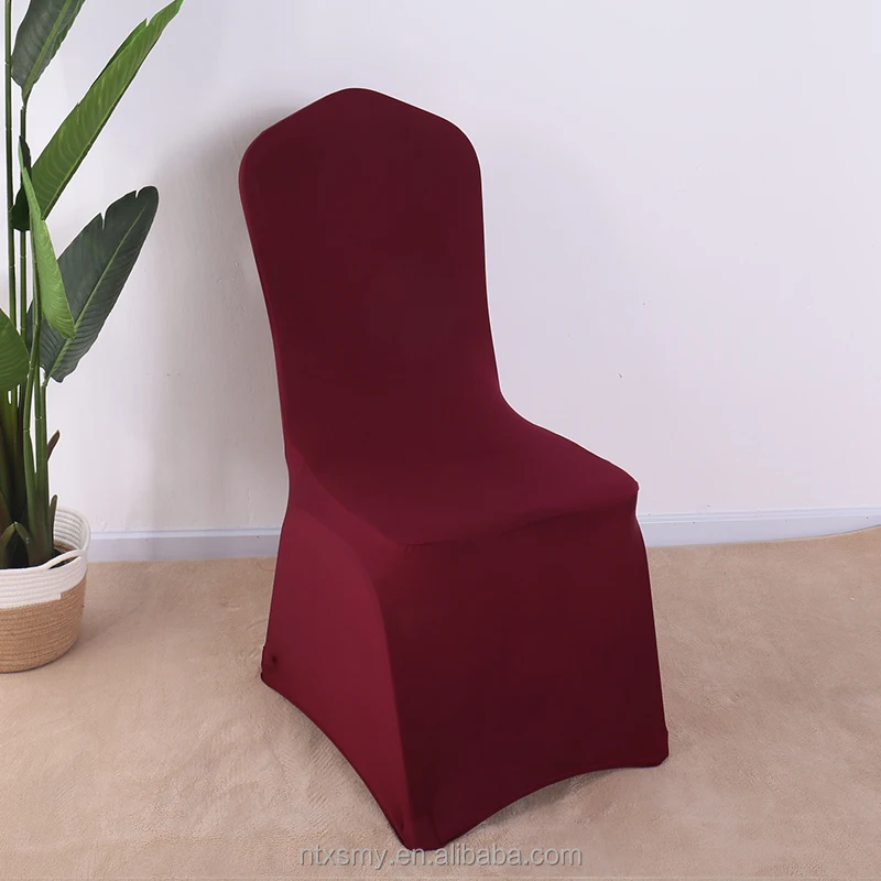 Jacquard Spandex Fleece Chair Covers Solid Chairs Covers for Dining Room Banquet Classic chair cover
