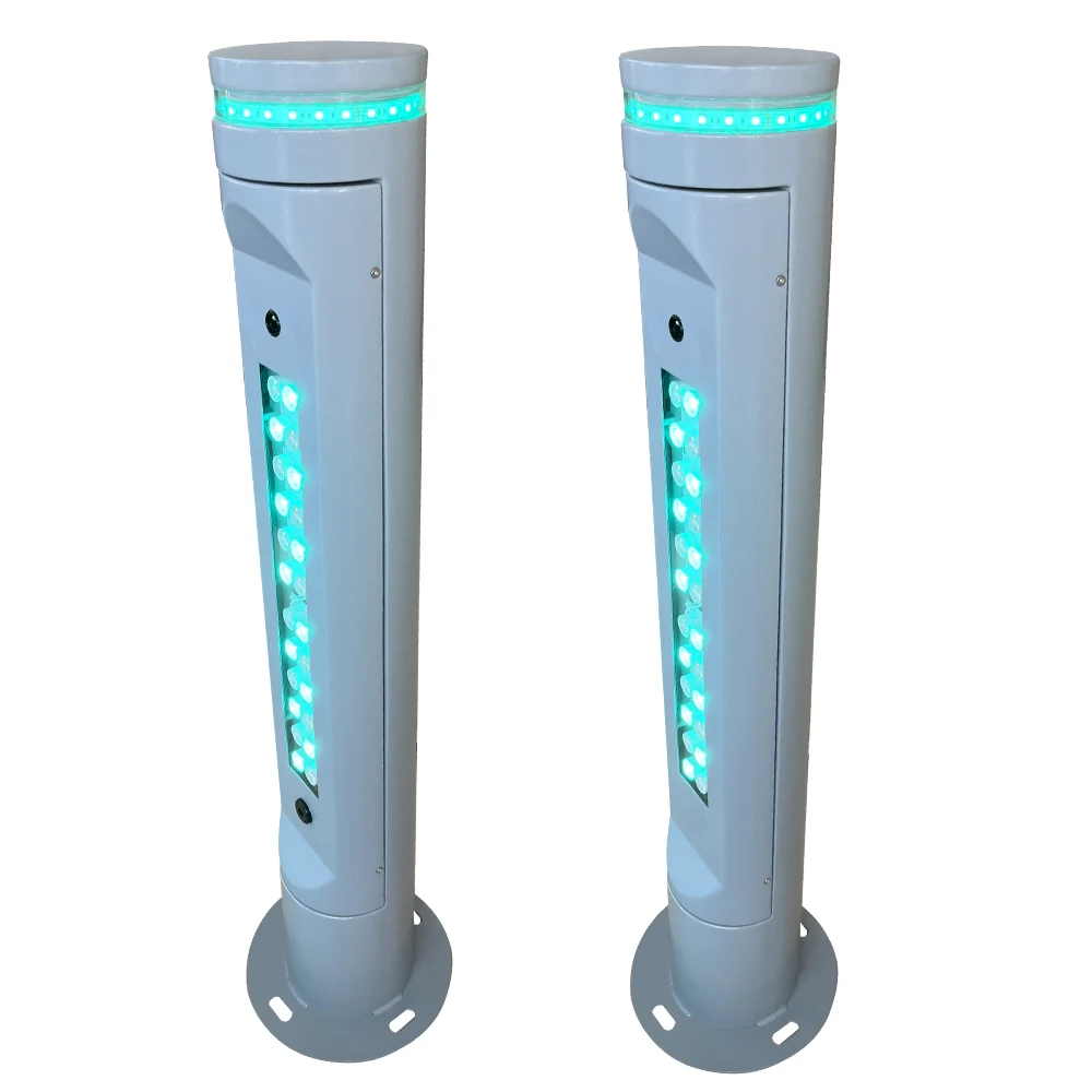 Red & Green Pedestrian Crossing Warning Post Light on sale