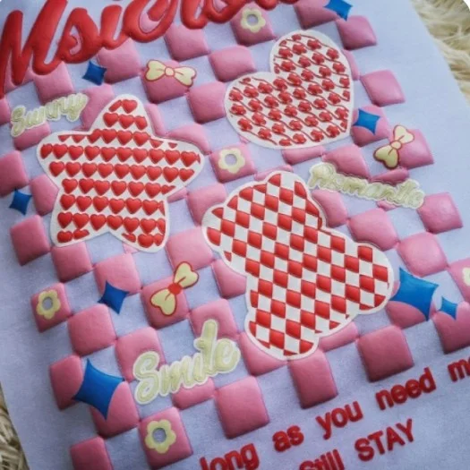 Original Factory Dtf Sticky HTV Roll Puff Transfer Prints Iron On Sticky Puff Heat Transfer Vinyl Film For Clothes Design