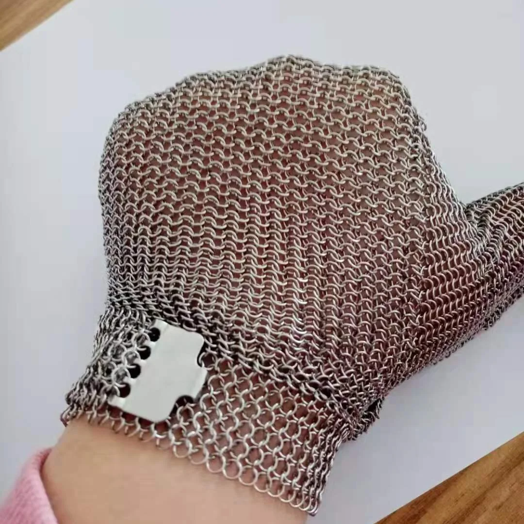 stainless steel 304L chainmail mitten