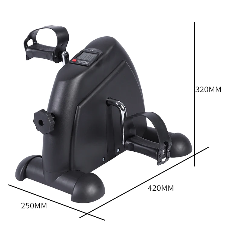 Mini Exercise Bike Under Desk Bike Foot Cycle Arm & Leg Pedal Exerciser with LCD Screen Displays