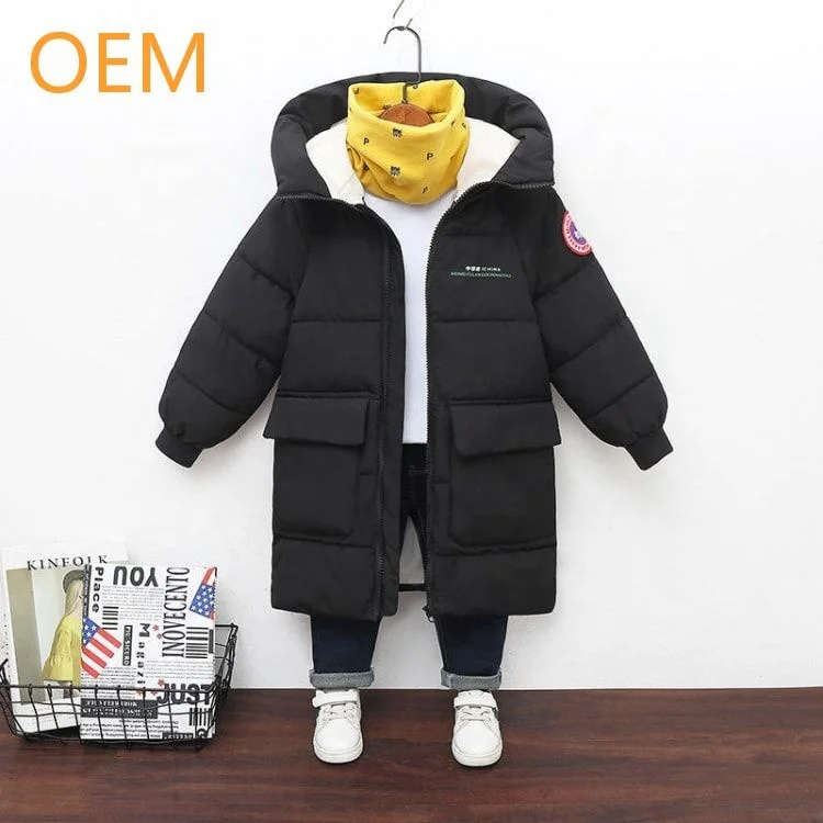 Зимние детские пуховики средней длины OEM 2022, детская одежда для девочек, оптовая продажа, пуховик для мальчиков
