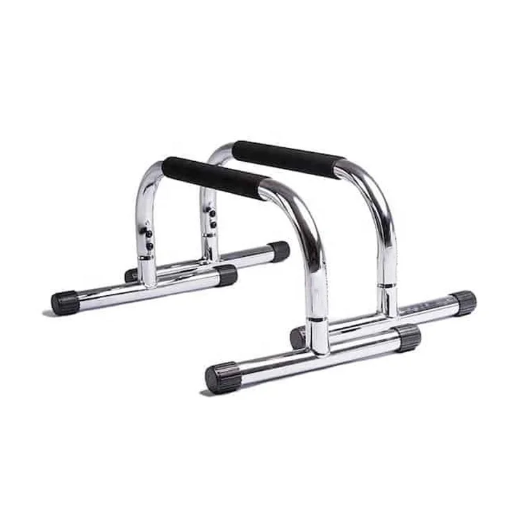 Adjustable Push Up Stands Parallettes Dip Bars With Non-slip Foam Handle Rubber Feet Workout Handstand Gymnastics Bodyweight