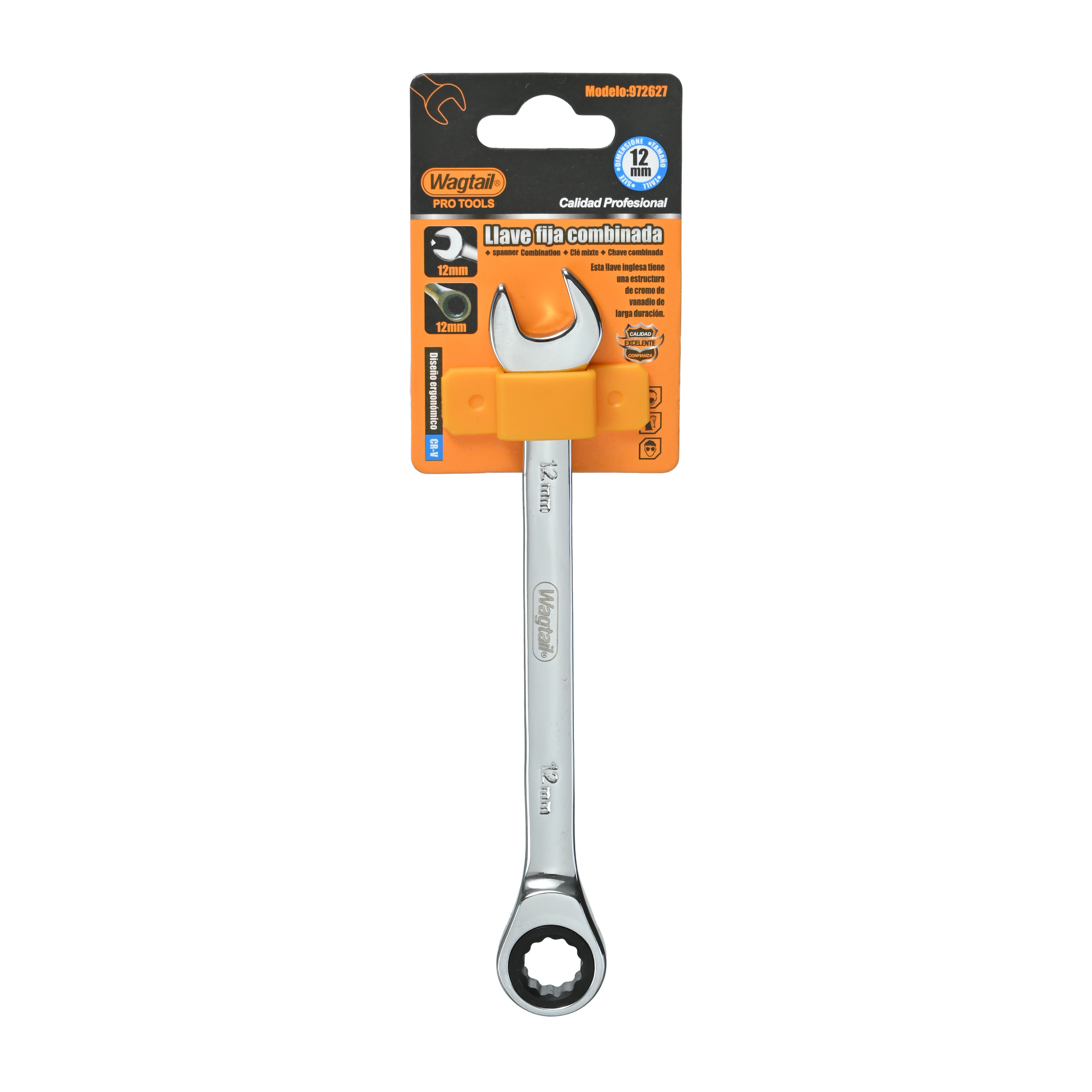 High Quality 12mm Industrial Fixed Head Combination Wrench Ratchet Spanner