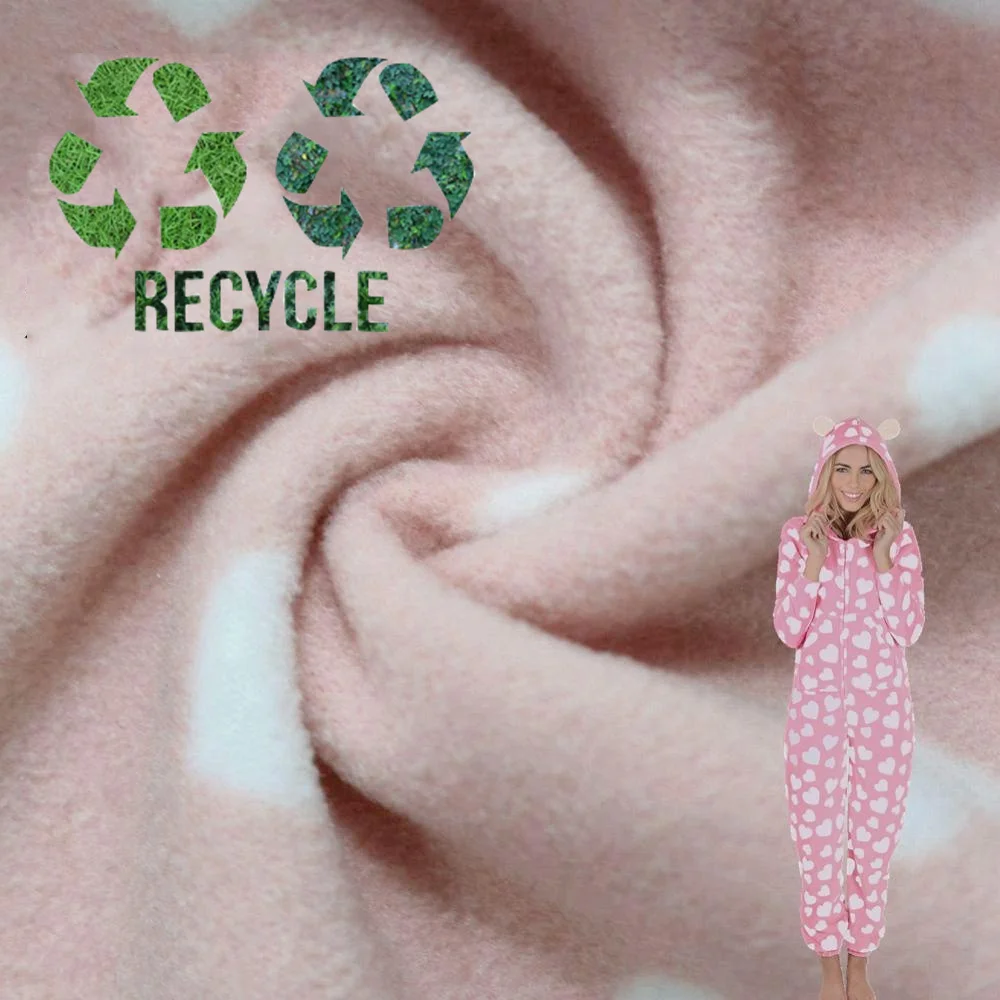 AOP 100% полиэфирной текстильной ткань отводящая влагу сублимационная печать двусторонняя мягкий пуловер из Полар-флиса 160GSM