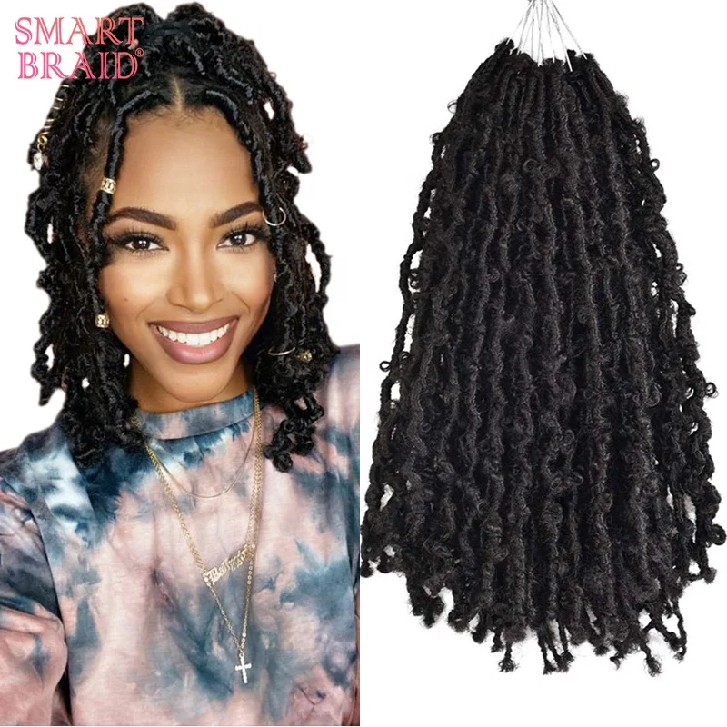 LAIYA Pre Loop Butterfly Locs Distressed Locs Crochet Hair Easy Installed Natural 1B # Weave Master Twist Braids Crochet Hair
