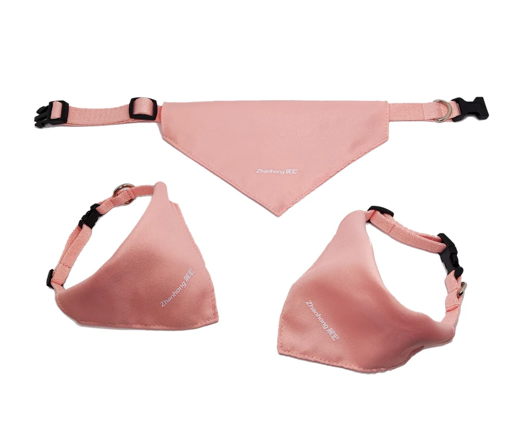 Custom Size Fashion Cooling Silk Screen Printing Sublimation Blank Triangle Pet Scarf Collar Dog Bandana With Logo