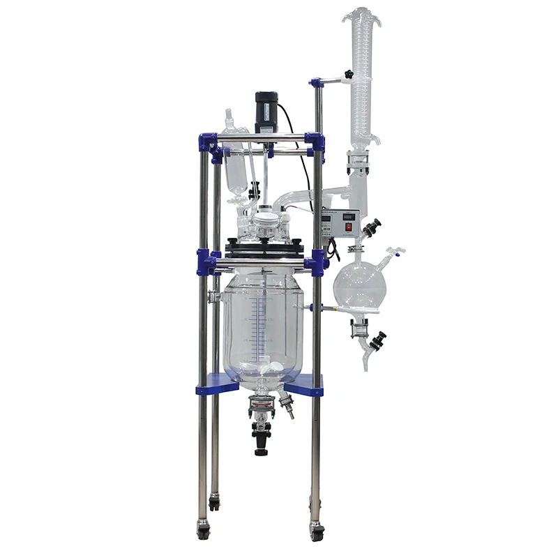 Reaction Kettle Continuous Stirred Tank Digital Pressure Lab Vacuum Glass Reactor