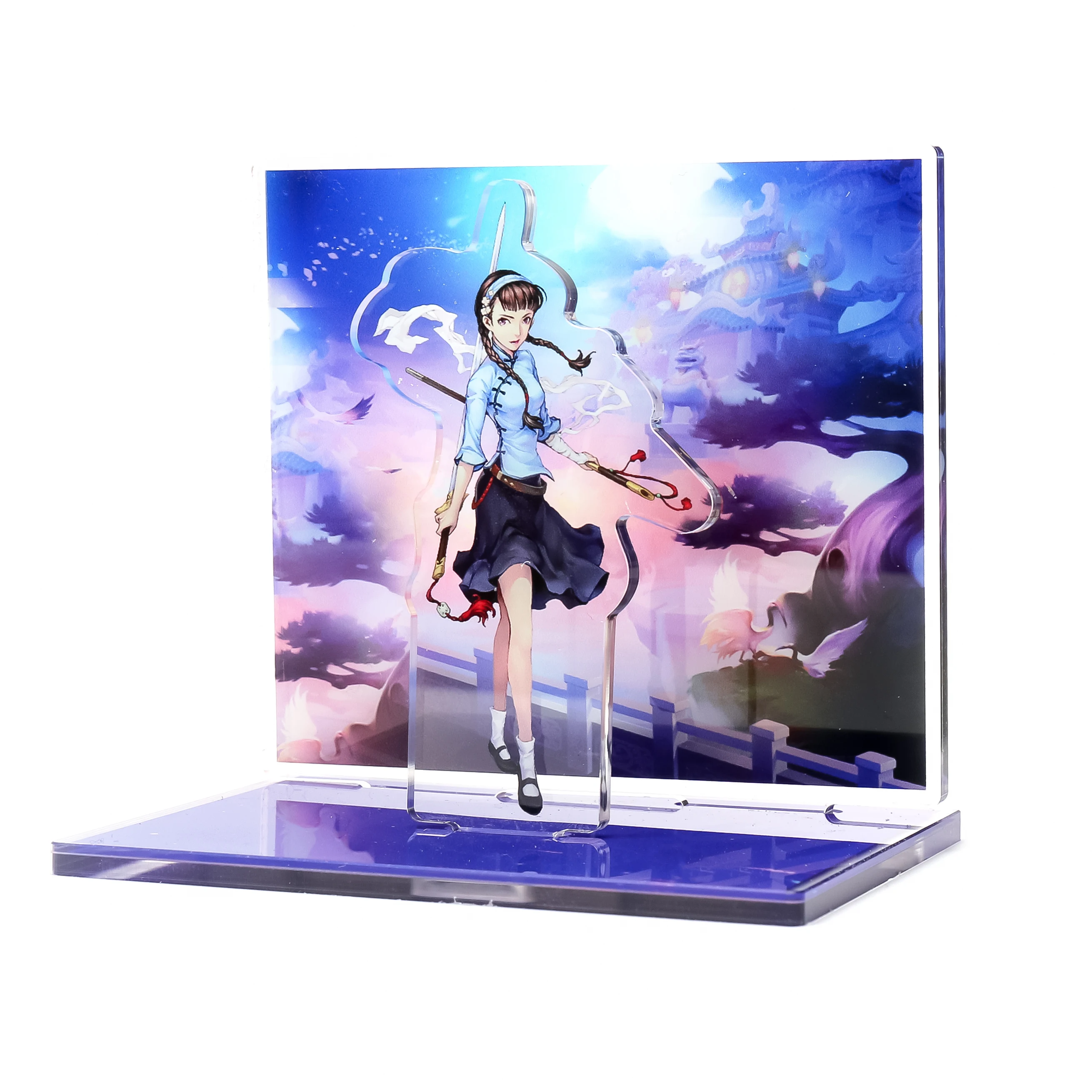 
Vograce Oem Logo Custom Printed Stand Acrylic Charms Wholesale Cartoon Anime Transparent Clear Plastic Acrylic Standees 