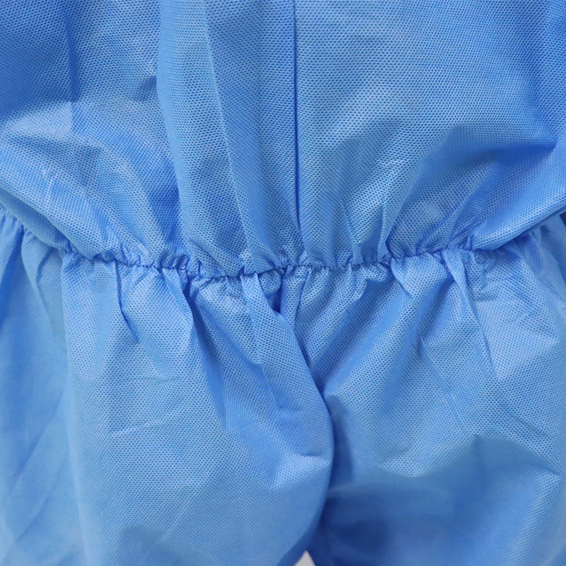 Blue Color Flame Retardant SMS Non-Woven Coverall