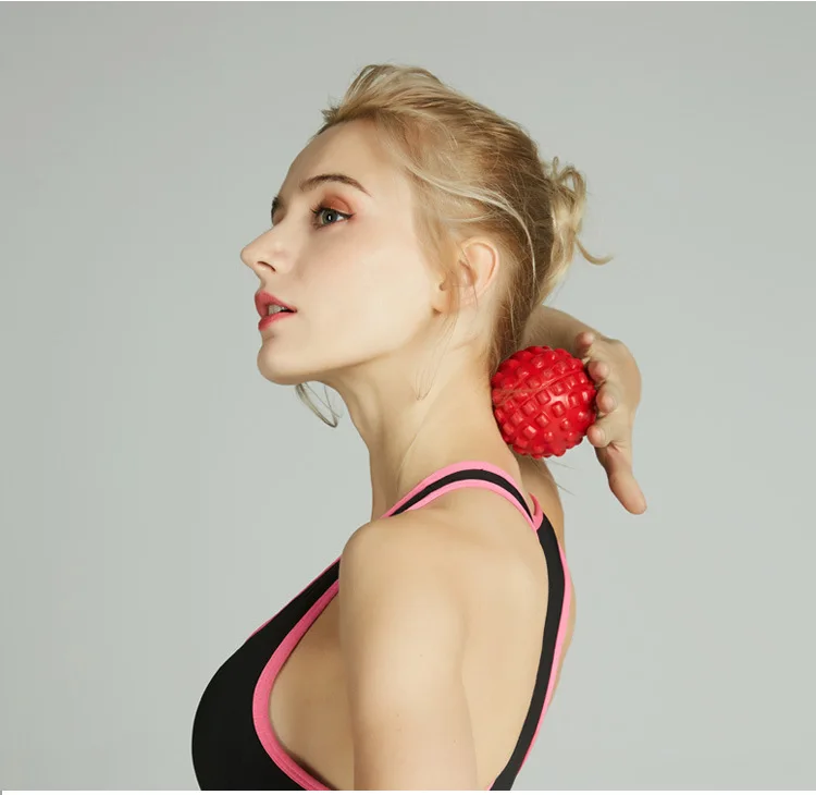 
2021 Hot selling Foot massage cervical spine rehabilitation stroke stab ball health care handball Massager 