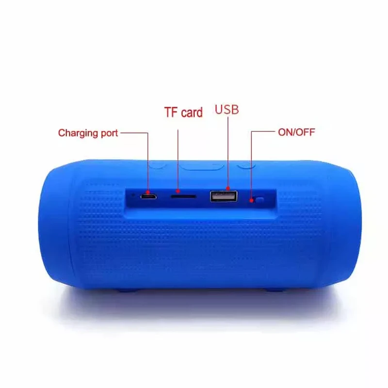 Factory Price Oem Logo Portable Bass Stereo Speaker Waterproof Drum Shape Mini Speaker