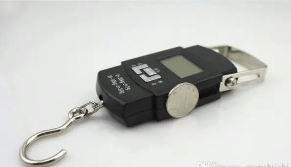 FREE SHIPPING hot sales Electronic Digital Handing Pocket Scale 50kg 10g Portable Luggage Fishing scales kitchen hook balance