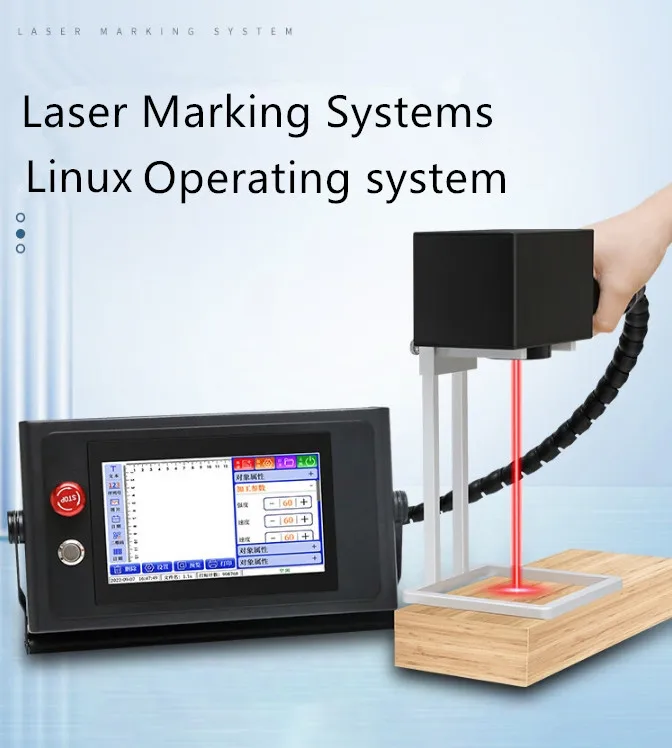 20W Portable Handheld Laser Fiber Marking Machine Laser Marker Laser Engraving Machine