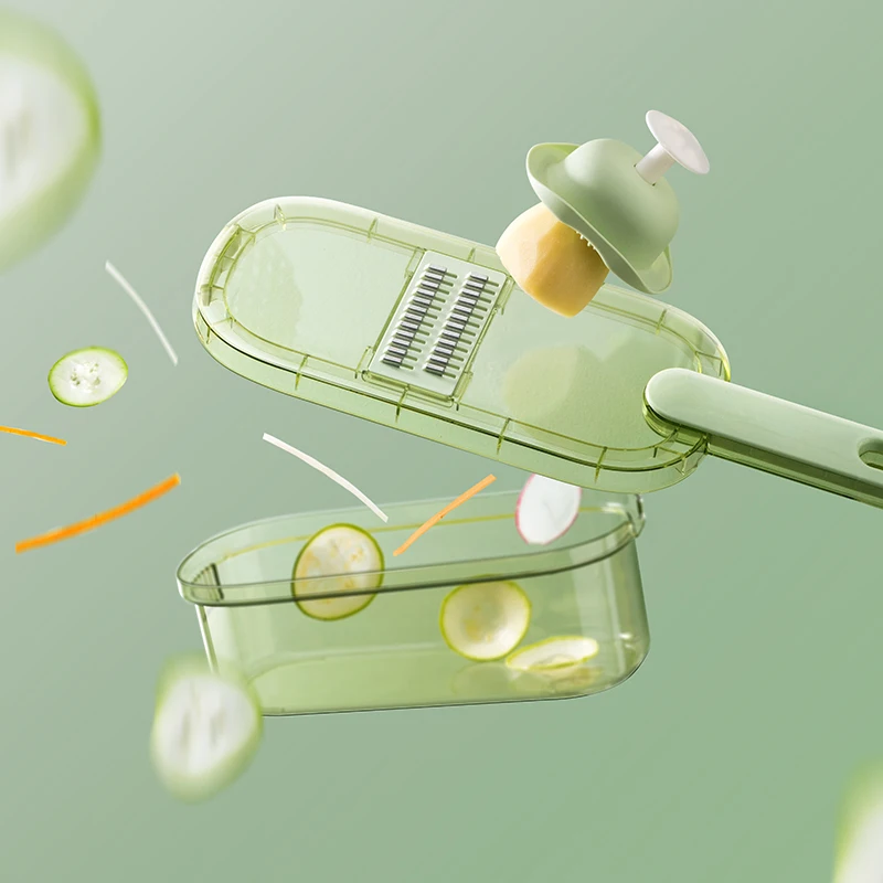 Pinmoo adjustable kitchen vegetable chopper slicer cutter safe mandoline slicer for kitchen