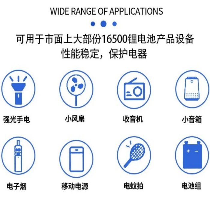 High-Capacity 3.7V 1900mAh Lithium-Ion Battery for Home Appliances Solar Golf Carts 5C Discharge Rate Rechargeable High Rate
