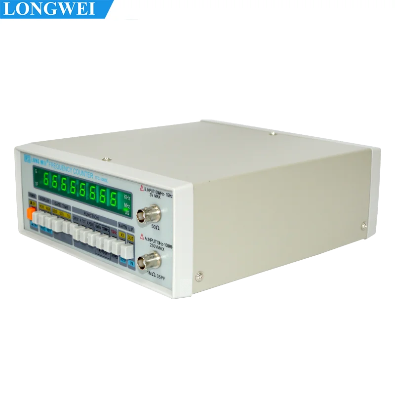 Longwei TFC-1000L Dual Channel Frequency Meter 1GHZ 8-Bit LED Display 100MHz-1GHz Self-test High Precision Frequency Meter 10HZ