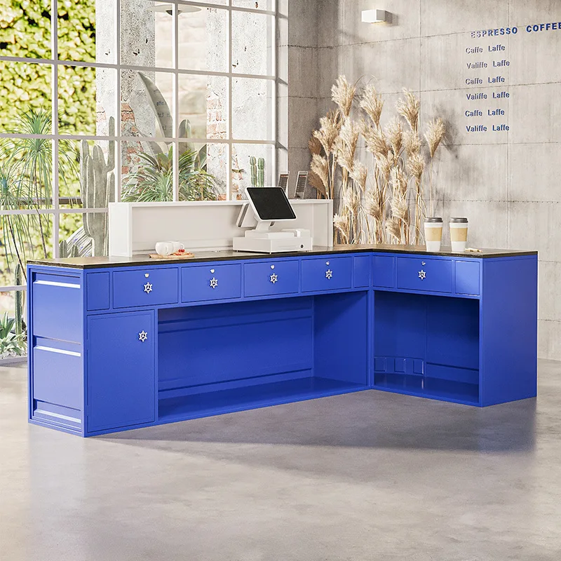 Cashier Gym Internet Celebrity Minimalist Iron Industrial Style Bar Retro Modern Small Front Desk Counter