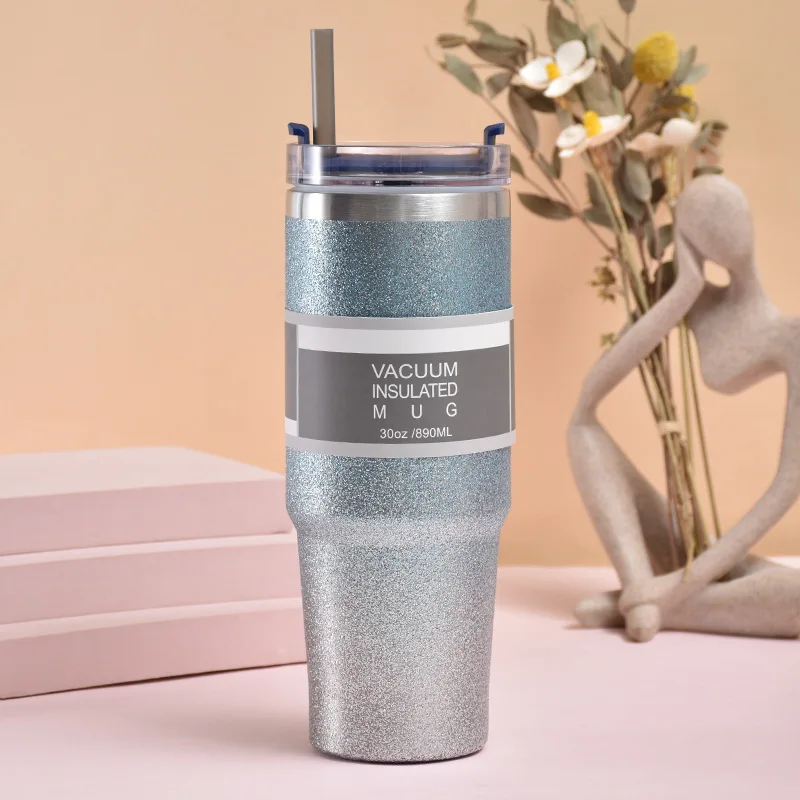 travel souvenir stainless steel double wall tumbler 20oz  tumbler with bling painting