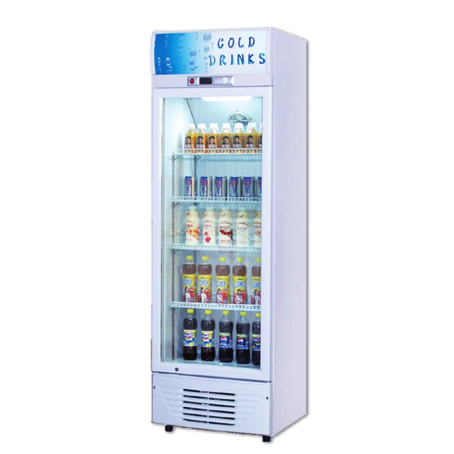Open Fridge Vegetables Fruit Supermarket Refrigerator Glass Door Chiller Wine And Beverage Coolers
