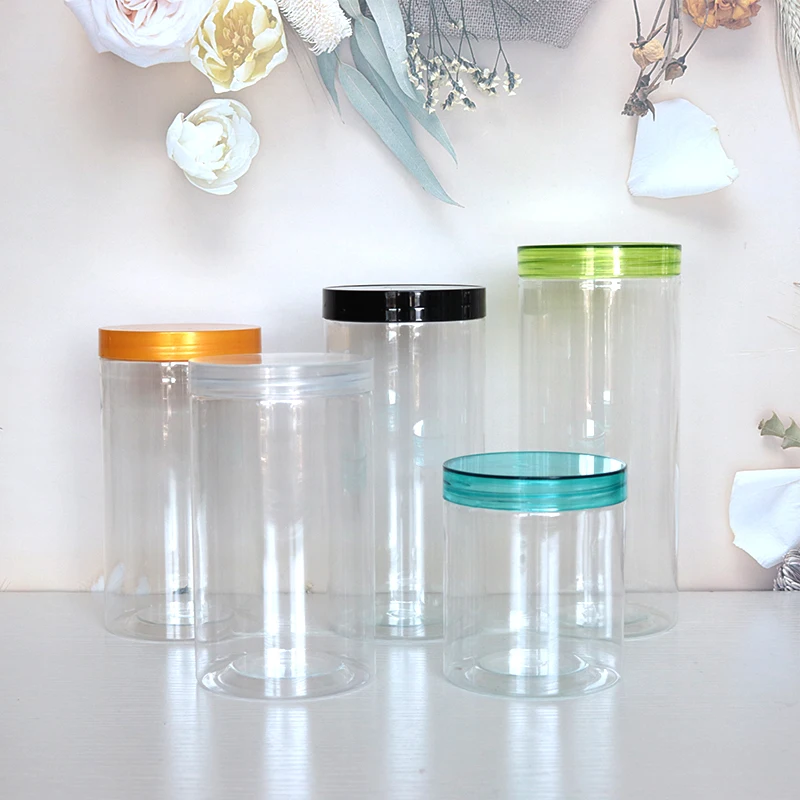 MAYSURE DM Factory Food Grade Pet Container Plastic Jars for Butter Honey Jams With Screw Top Lid