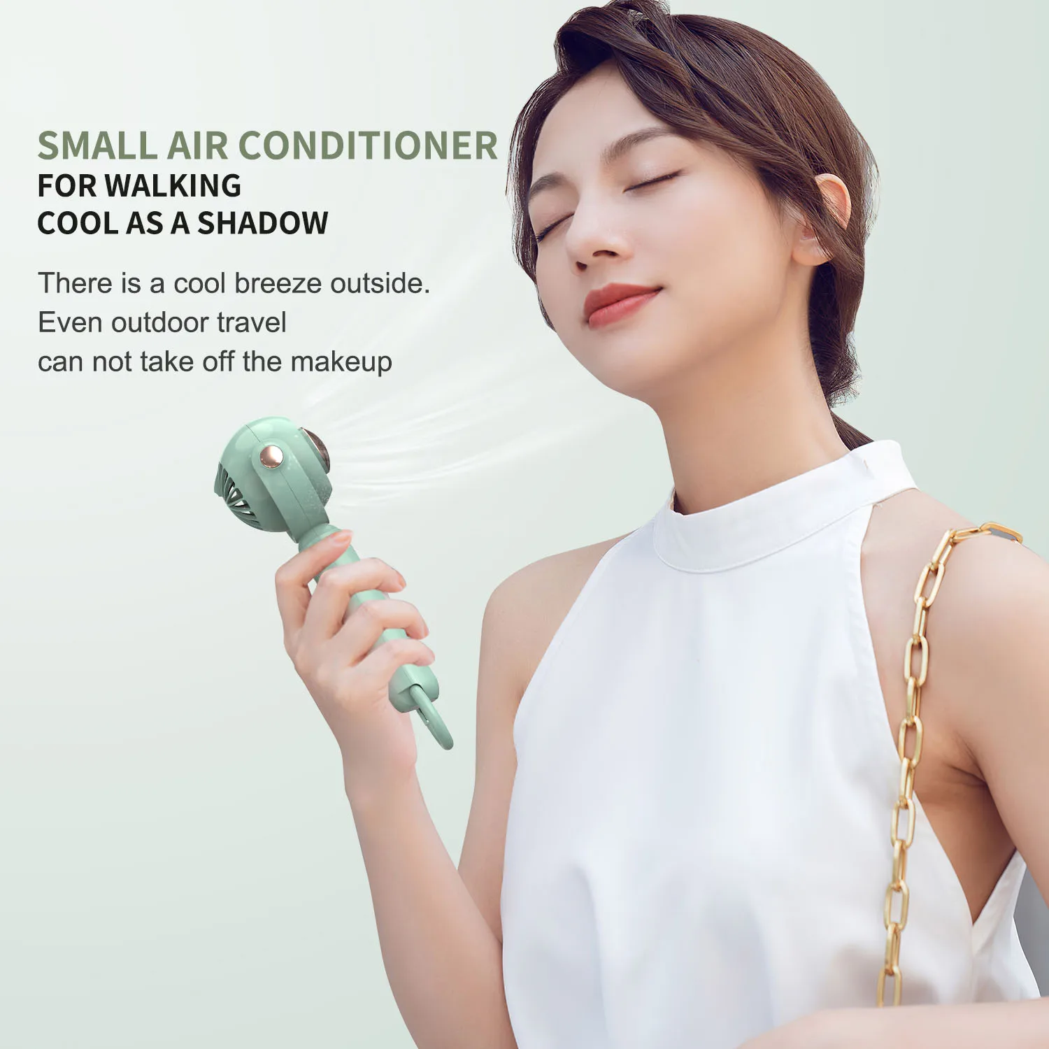 Factory Wholesale 1200mAh  portable mini pocket fan  High speed mini fans portable bldc rechargeable small fans