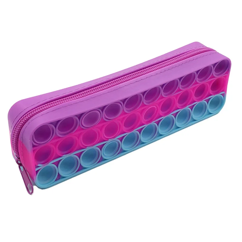 Factory Custom Pencil Case Cute Pencil Case Silicone Fidget Pencil Case