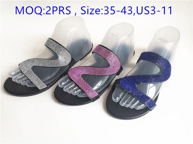 Новинка 2020, популярная женская обувь, Тапочки со стразами, дизайнерские блестящие мягкие сандалии со стразами