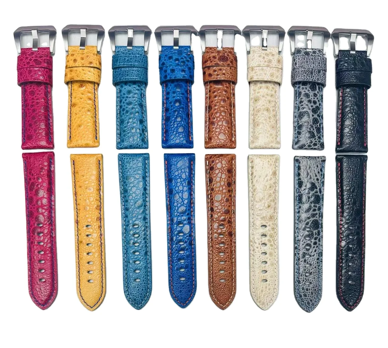 Factory Custom High Quality Multi Colour Toad Leather Leather Watch with 20mm/22mm/24mm for Panerai Luxury Watches