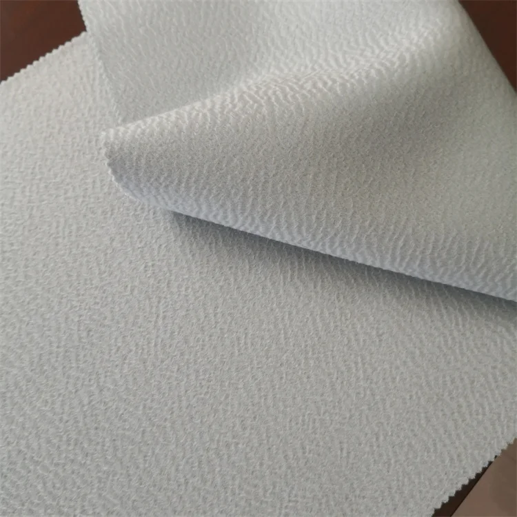 Water Ripple non-dyeing natural coffee color cashmere lady coat fabric warm lithe commuting routine