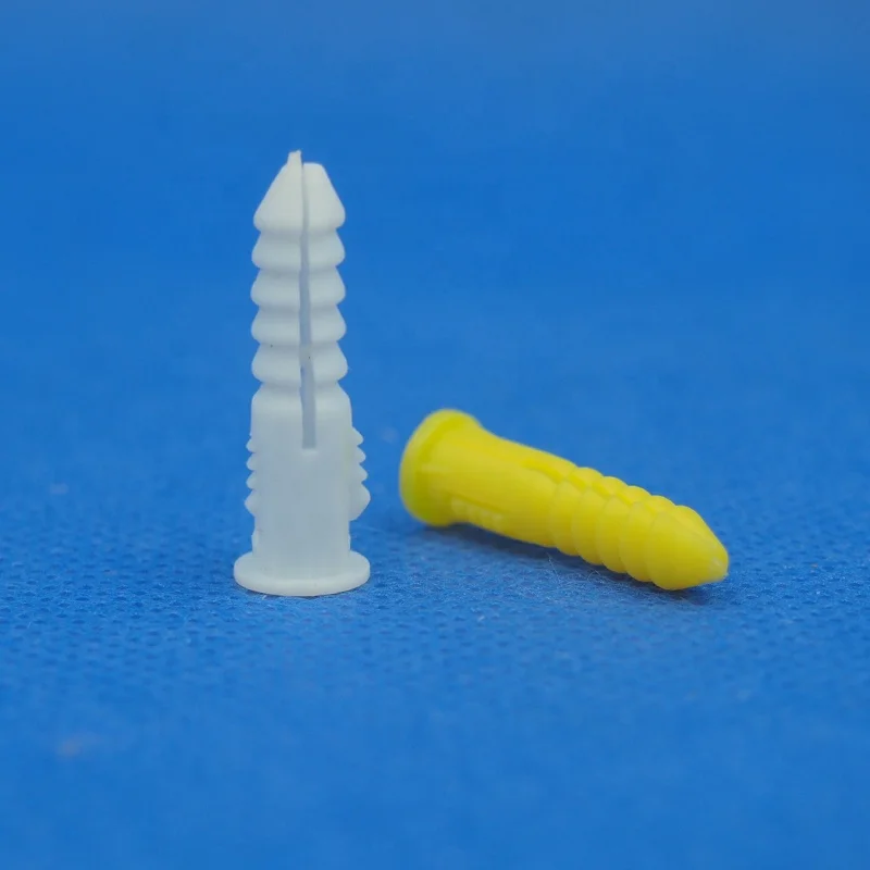 Plastic PP PE Expansion tube conical anchor blue and red color plastic wall anchor