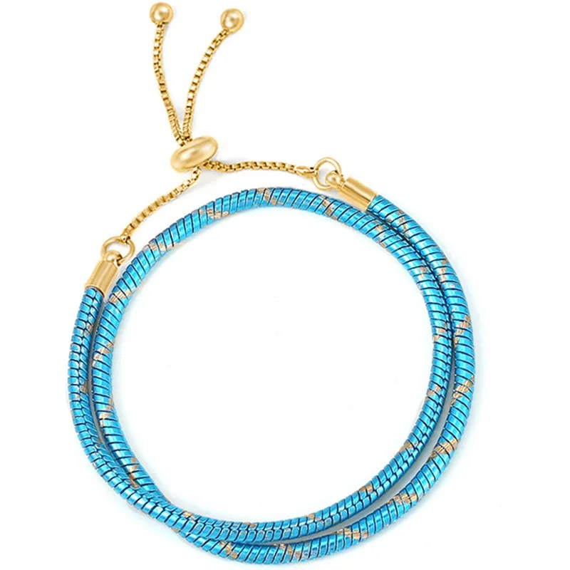 3mm Colorful Double Loop Leather Rope Bracelet DIY Leather Bracelet Basic Chain fit charms making necklace keychain Factory