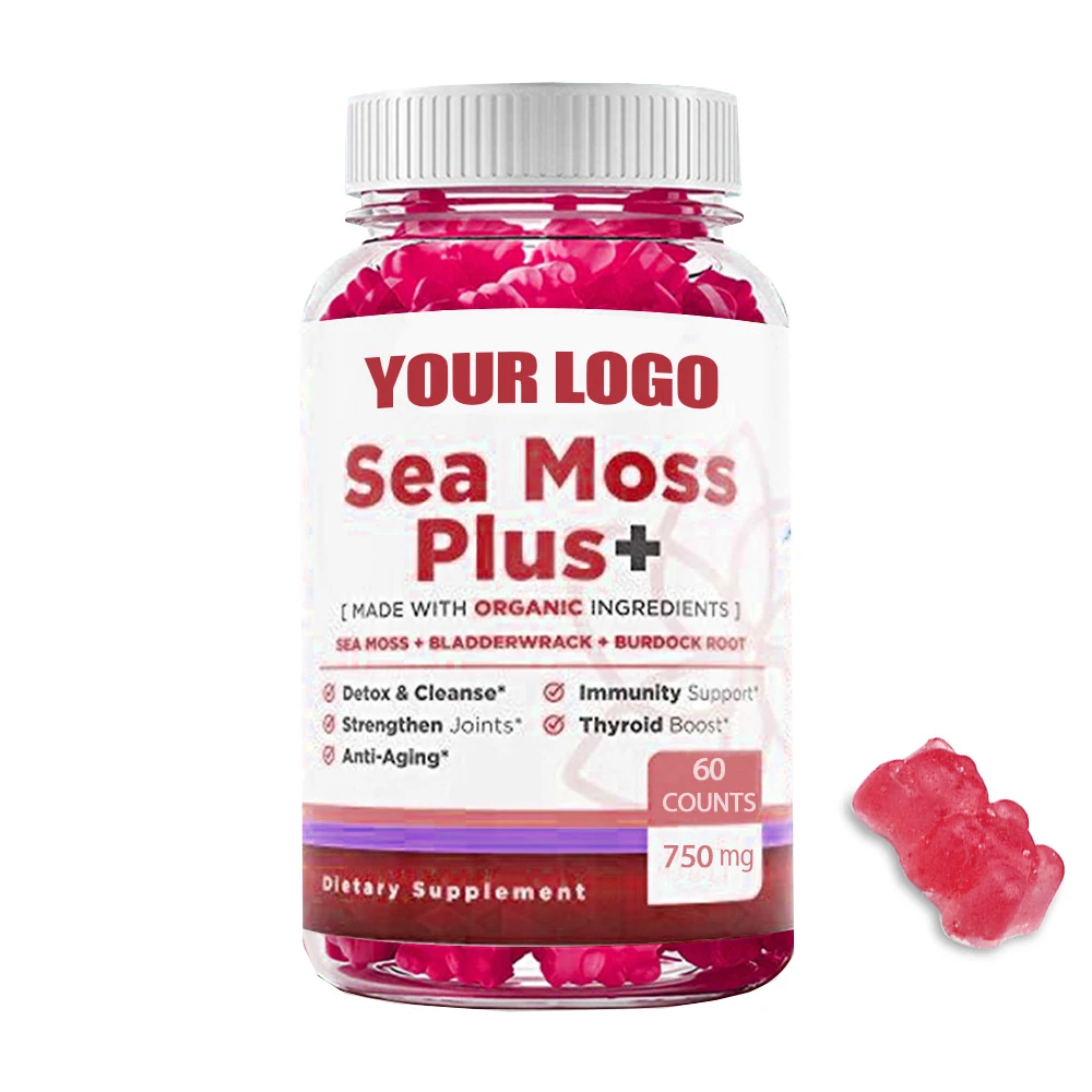 Organic 100% Natural Health private label supplements sea moss gummy bears