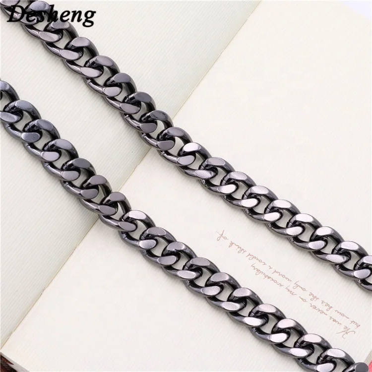Wholesale Handbag Hardware Gunmetal Chain Strap Connectors Metal Chain Bag Straps